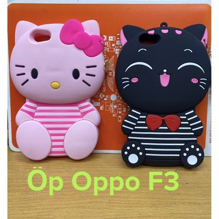 Ốp lưng Oppo F3 hình mèo dễ thương