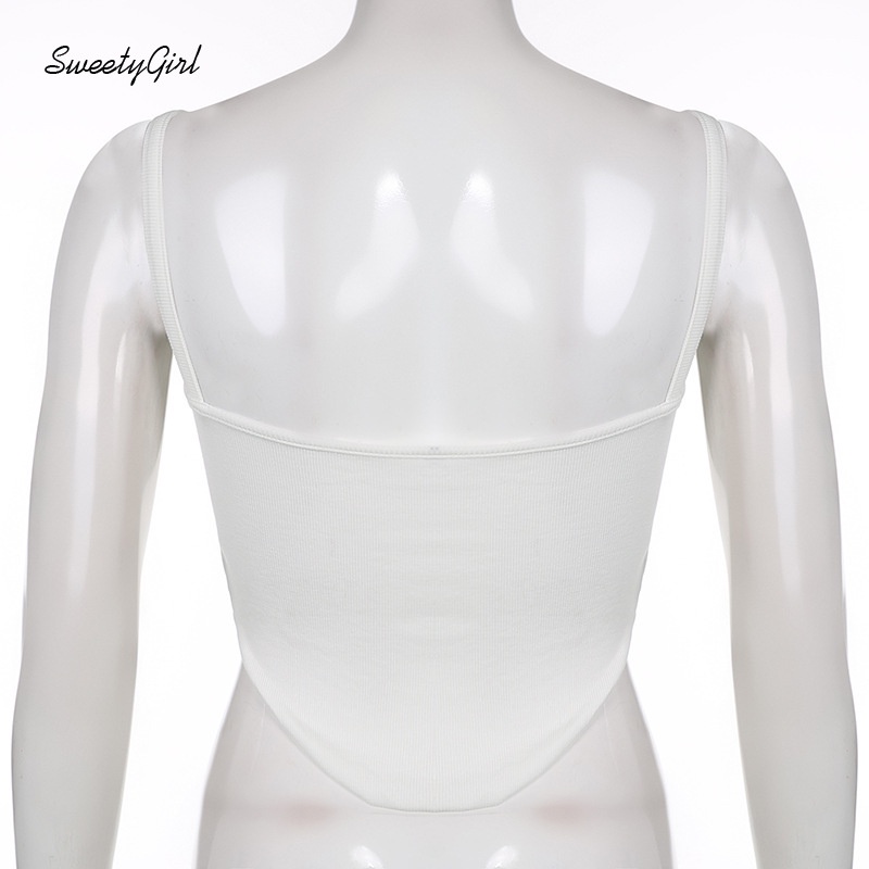 Áo Tank Top Hai Dây Cắt Thấp Màu Trơn Quyến Rũ Thời Trang 2022 Cho Nữ