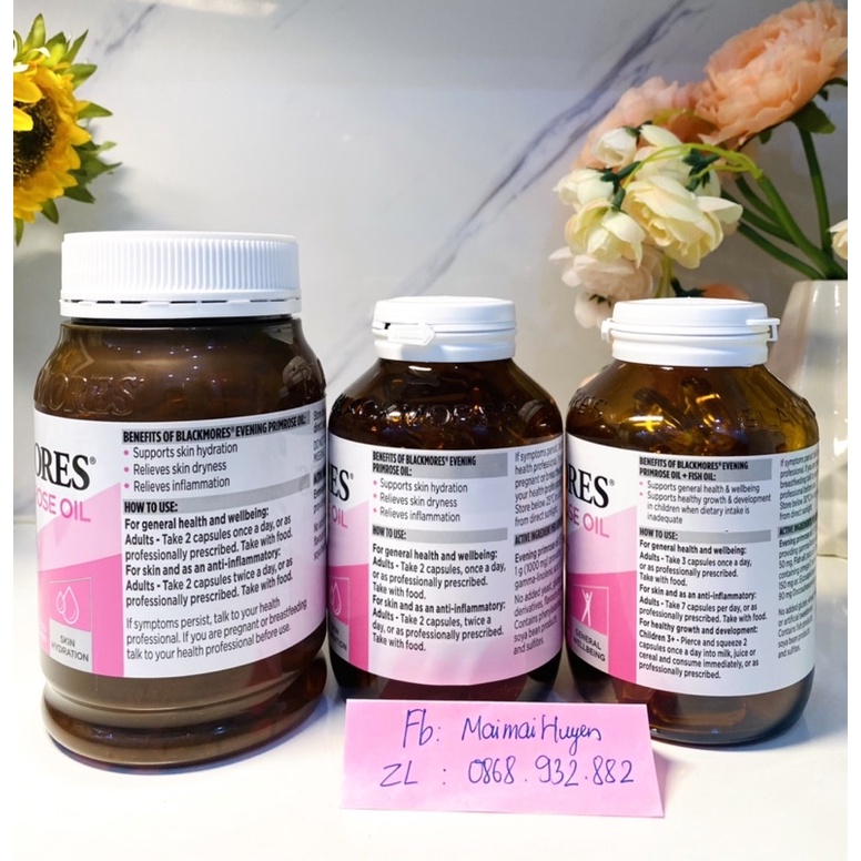 Tinh Dầu Hoa Anh Thảo Evening Primose Oil Blackmores Úc