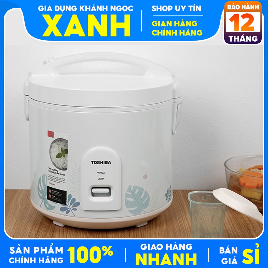 Nồi cơm nắp gài Toshiba 1.8 lít RC-18JH2PV(B) Hàng Chính hãng trưng bày 100%-BH 12 tháng