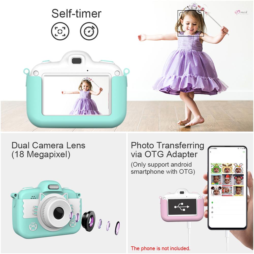 Camera kỹ thuật số 1080P 18MP 3.0 Inch màn hình 16GB có thể sạc lại cho bé
 | BigBuy360 - bigbuy360.vn