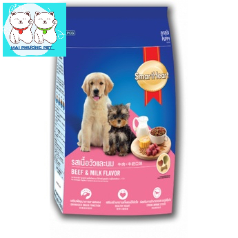 Gói 400gr Thức ăn hạt cao cấp SmartHeart Adult thức ăn chó mọi lứa tuổi