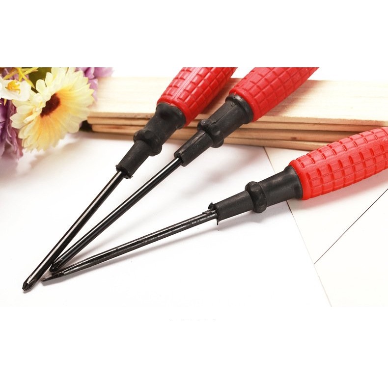 Tô vít 2 đầu đa năng cán nhựa màu đỏ- Tua vít vặn ốc đa năng