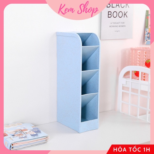 Kệ 4 tầng đa năng đựng bút, mỹ phẩm, cọ trang điểm nhiều màu siêu đẹp dễ thương - Kemshop K310
