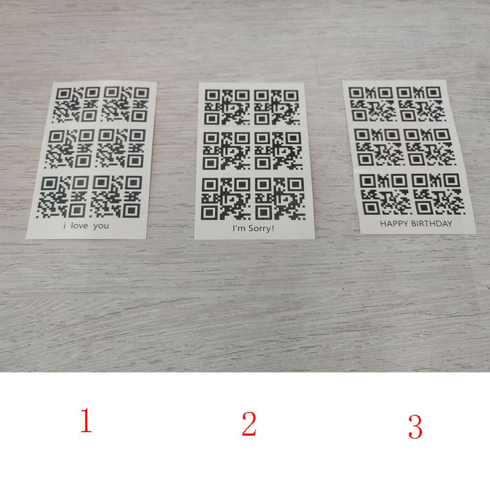 [Hàng mới về] QR Code Tattoo Stickers Waterproof Can Scan The Confession Two-Dimensional Code Body Art