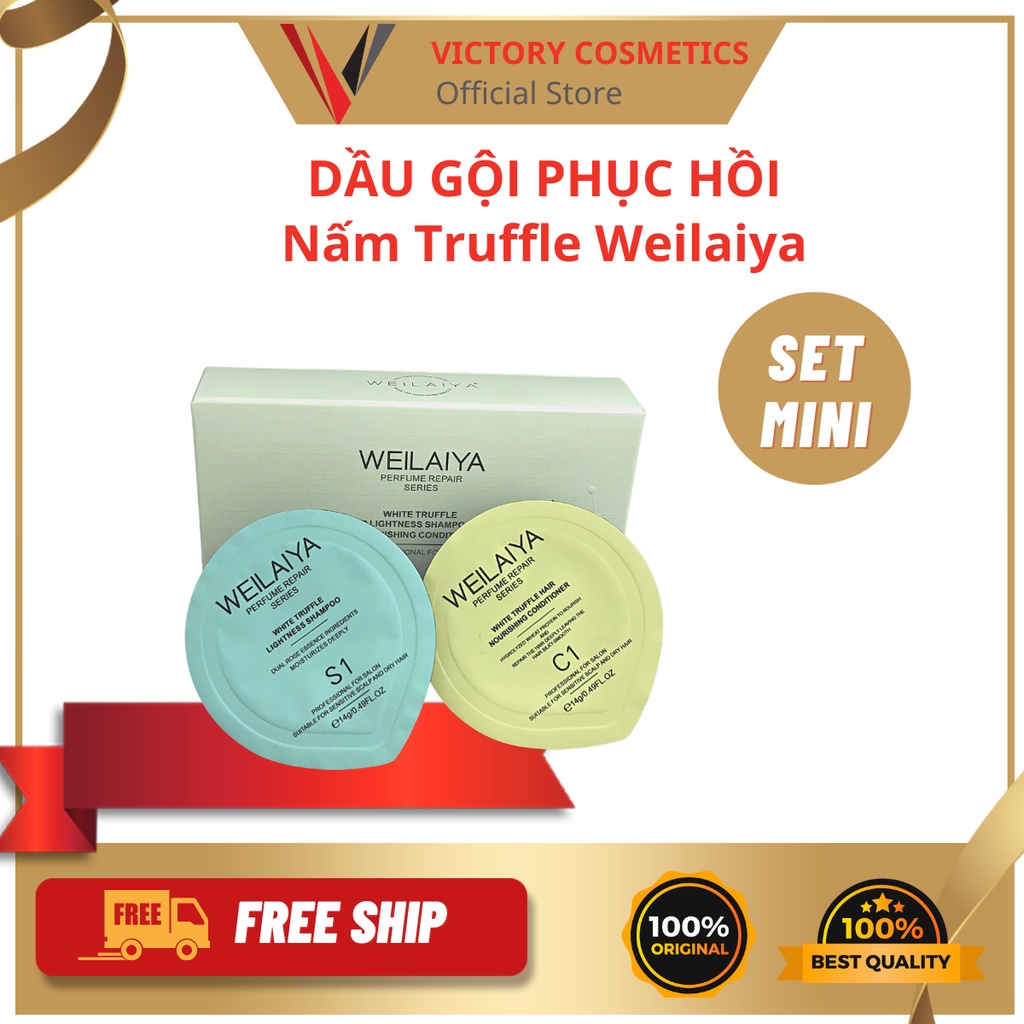 Dầu Gội Xả Phục Hồi Tóc Hư Tổn Đa Tầng Nấm Truffle Weilaiya, Phục Hồi Tóc Xơ, Khô