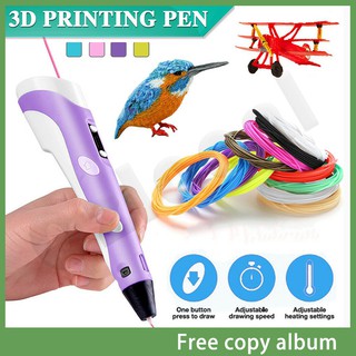 Bút Vẽ 3d Kèm Sợi Abs / Pla Sáng Tạo Cho Bé