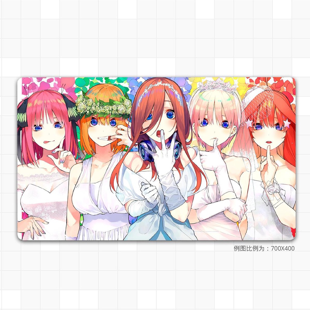 Tấm Lót Chuột Máy Tính Cỡ Lớn In Hình anime Hoa Năm Cánh Hai no three Lá