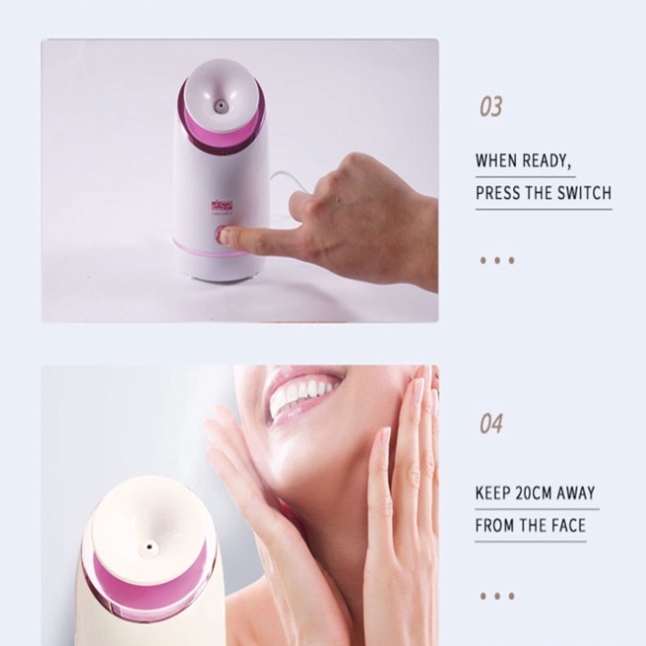 Máy xông mặt xông mũi thảo dược bằng hơi nước thương hiệu cao cấp DSP 70157A - BẢO HÀNH 12 THÁNG CHÍNH HÃNG