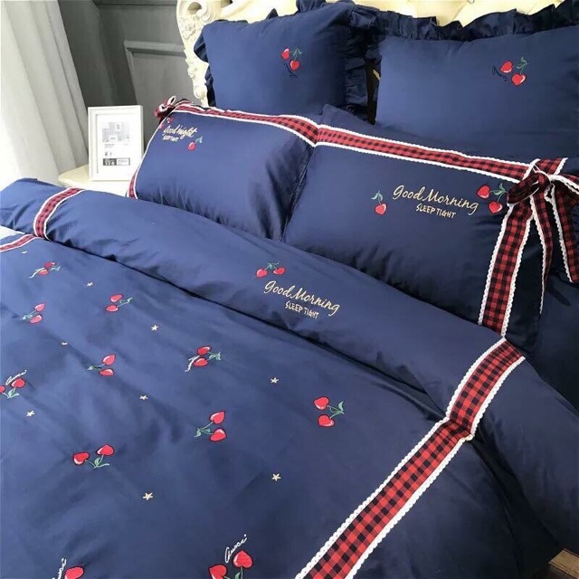 Set Lụa Cherry 6 Món hàng cao cấp - Nhập Khẩu QC