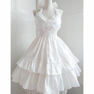 Đầm xoè lolita tiểu thư eo thắt nơ chéo tùy chỉnh Dory's Closet
