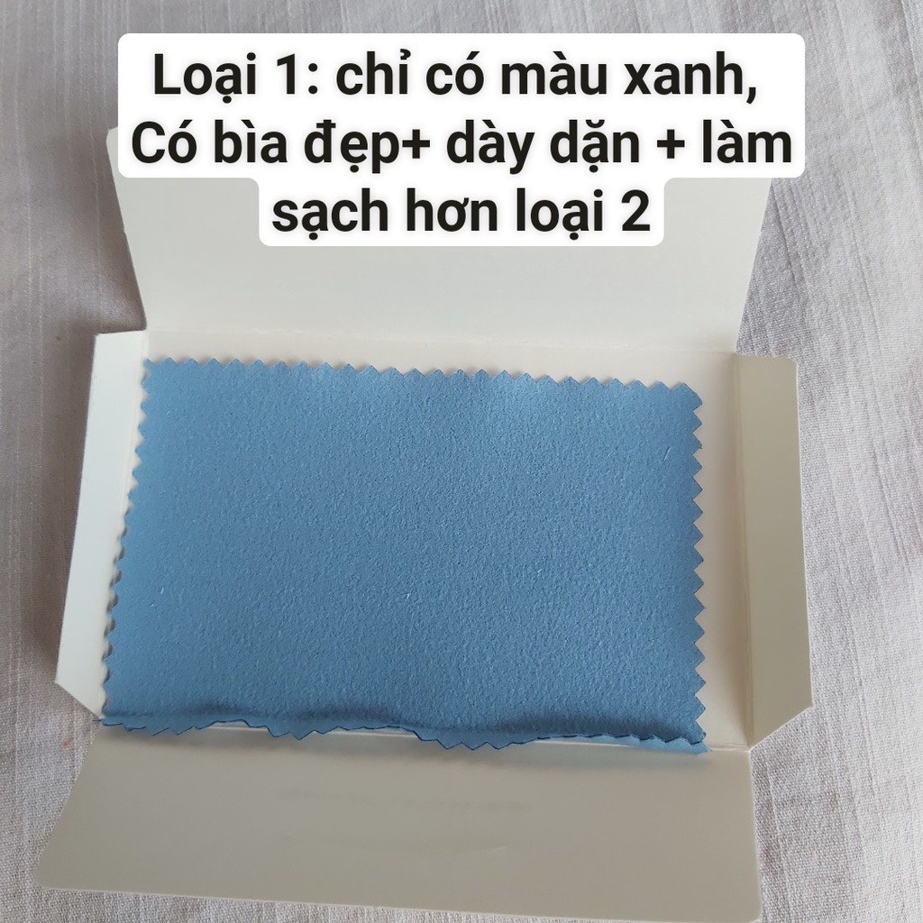 Khăn lau, khăn lau bạc ta , bạc ý 925 hàng lọai 1 giao mầu ngẫu nhiên