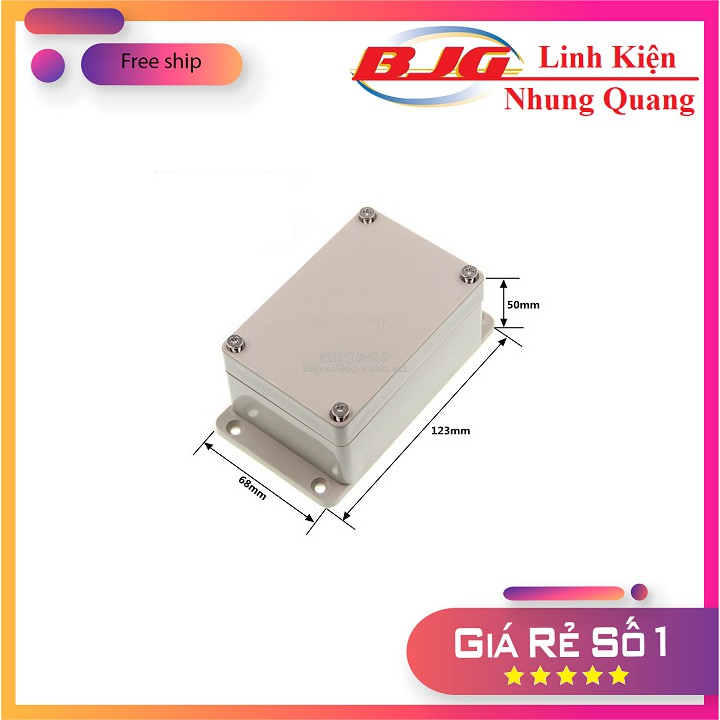 Hộp Đựng Mạch Điện Tử Chống Nước Kích Thước 123x68x50 mm