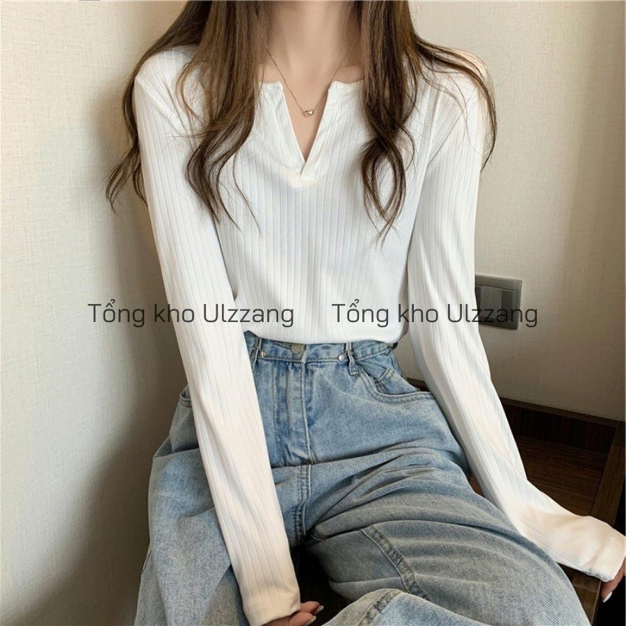 Áo Len Croptop Dài Tay Chất Len Gân Mềm Mịn Phong Cách Hàn Quốc | WebRaoVat - webraovat.net.vn