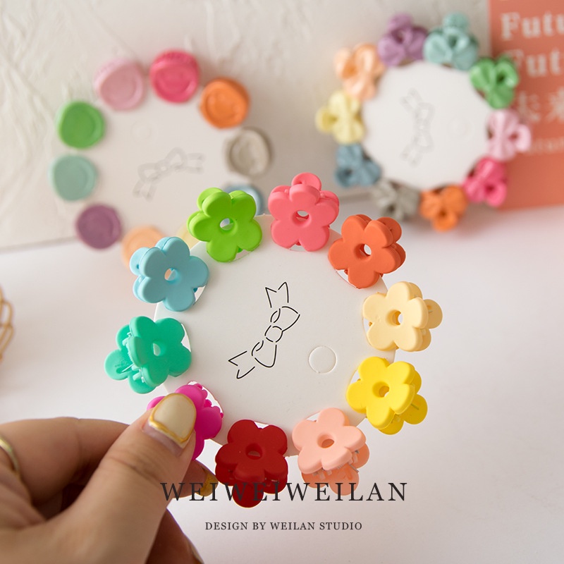 [Bộ 10] Kẹp Tóc Mini Dễ Thương Nhiều Màu Sắc Phụ Kiện Thời Trang Cho Bé AB026