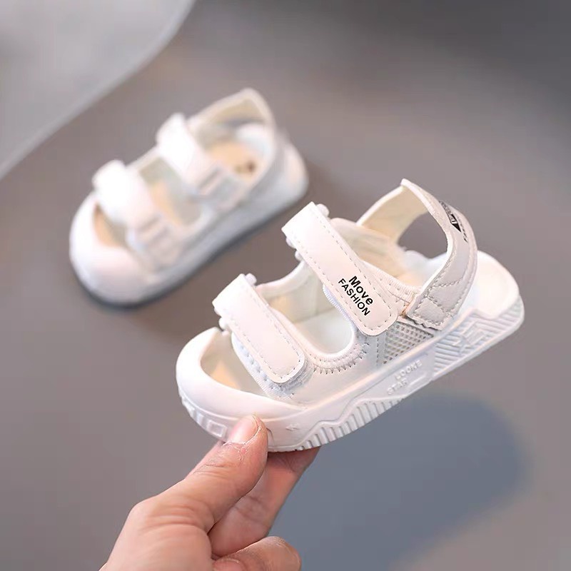 Dép cho bé - Dép Sandal chống vấp quai dán phối lưới đế siêu mềm nhẹ, thoáng chân cho bé trai bé gái 2106
