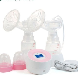 Máy hút sữa điện đôi Unimom Minuet màn hình LCD có pin sạc kèm adapter chính hãng bảo hành 12 tháng
