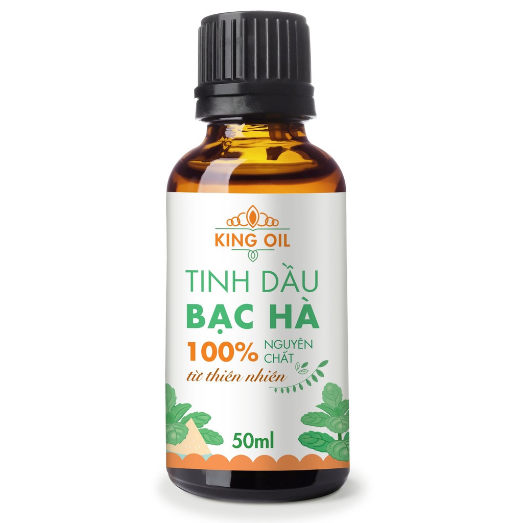 Tinh dầu bạc hà nguyên chất 100% từ thiên nhiên, thơm phòng, thư giãn, đuổi muỗi, đuổi chuột KingOil