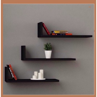 Kệ treo tường decor, Kệ treo tường chữ L gỗ mdf phủ melamine