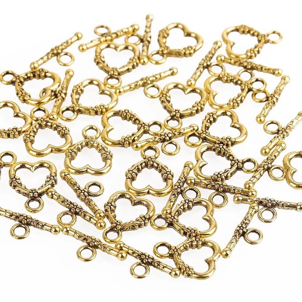 Bộ 20 Móc Khóa Hình Trái Tim Dùng Làm Trang Sức Thủ Công