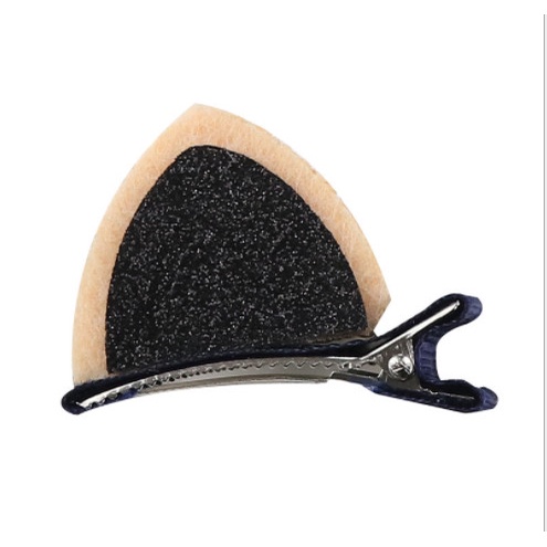 Set 2 kẹp tóc tai mèo đính kim tuyết dễ thương - Phụ kiện tóc hình tai mèo cute