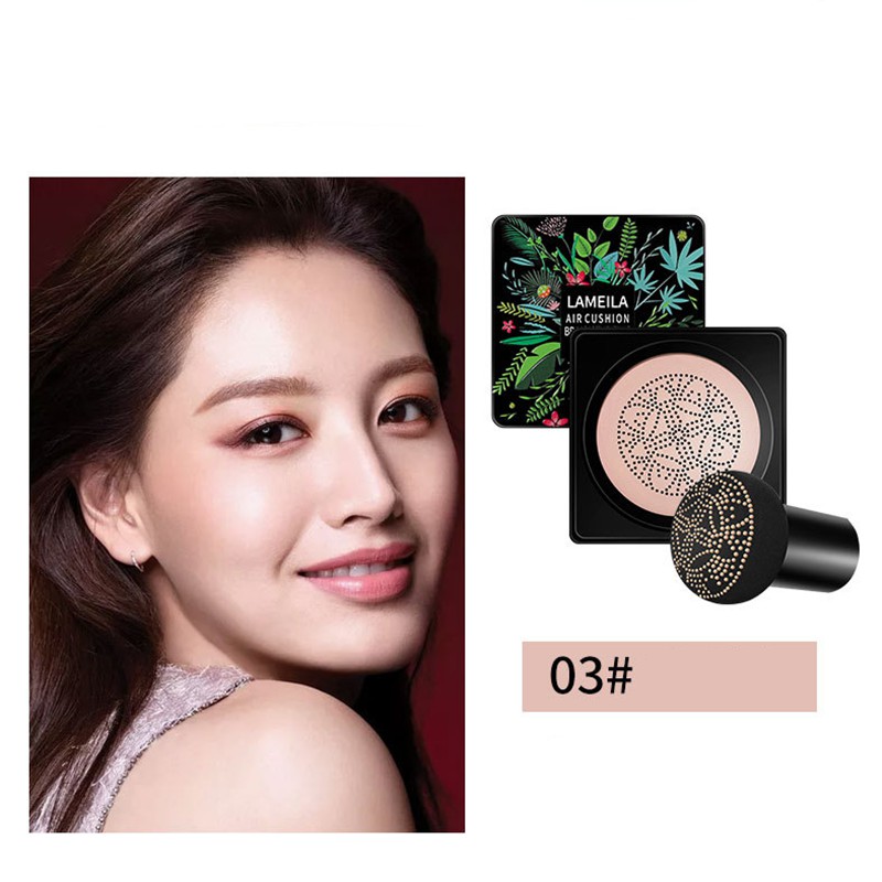 (Hàng Mới Về) Kem Bb Air Cushion Che Khuyết Điểm Chống Thấm Nước Kèm Cọ Đầu Nấm | BigBuy360 - bigbuy360.vn