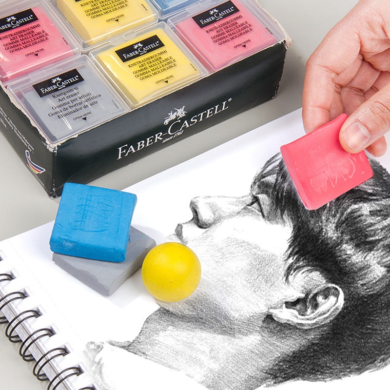 FABER CASTELL Gôm Tẩy Bằng Cao Su Mềm Chuyên Dụng Cho Vẽ Phác Thảo