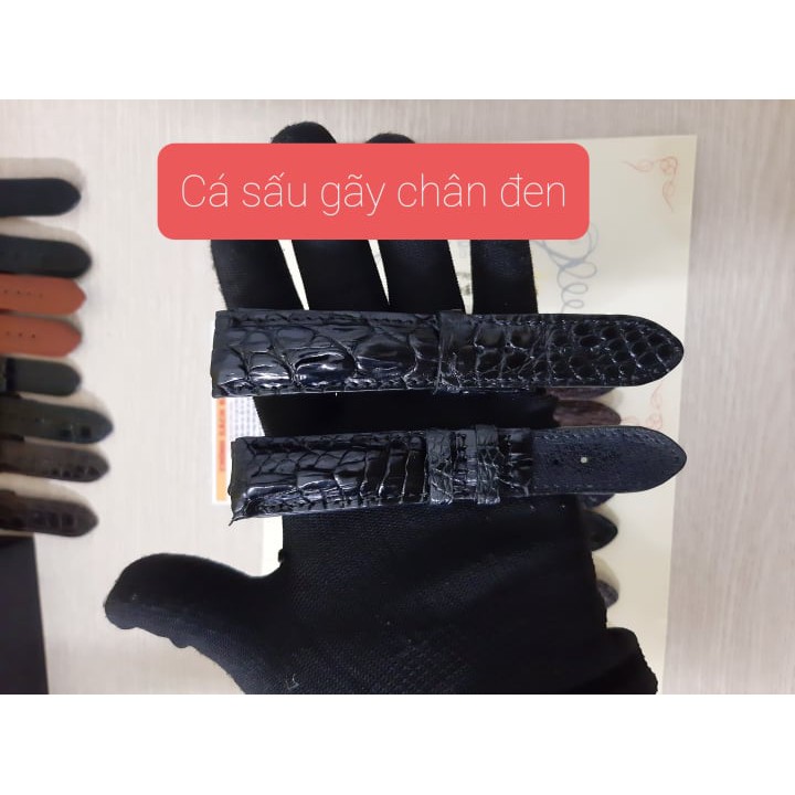 Dây Đồng Hồ Dây Da Cá Sấu Thật 100% Đặt Xưởng Làm