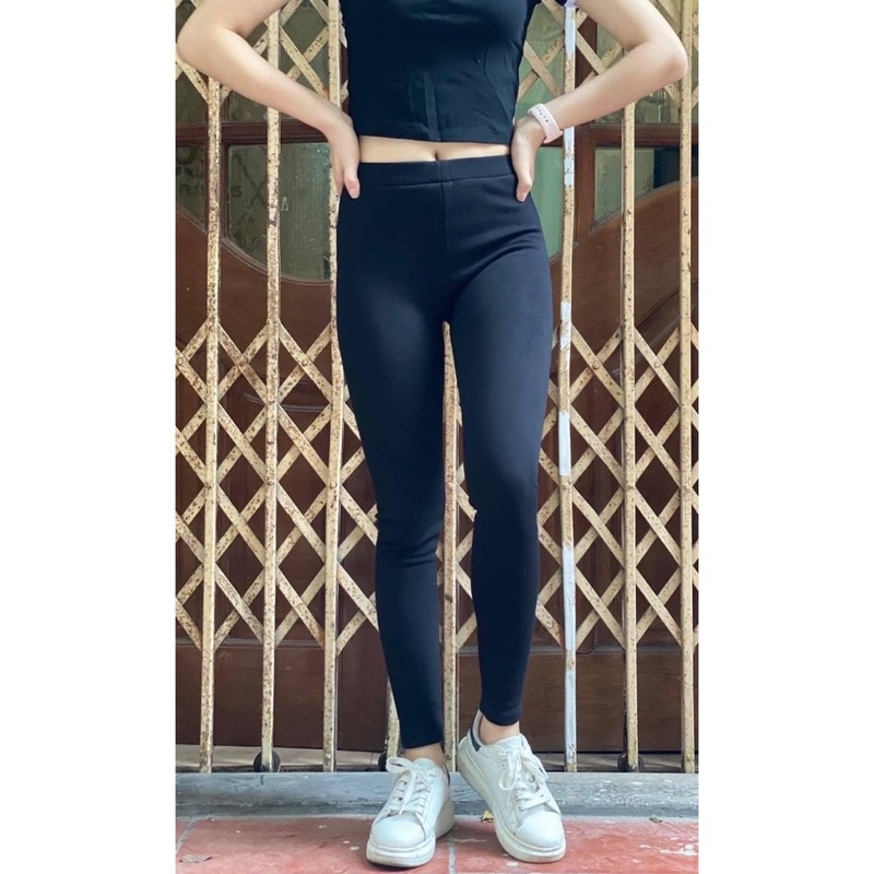 Quần legging lót lông dày dặn, co giãn, ấm áp thoải mái cho mùa đông lạnh giá