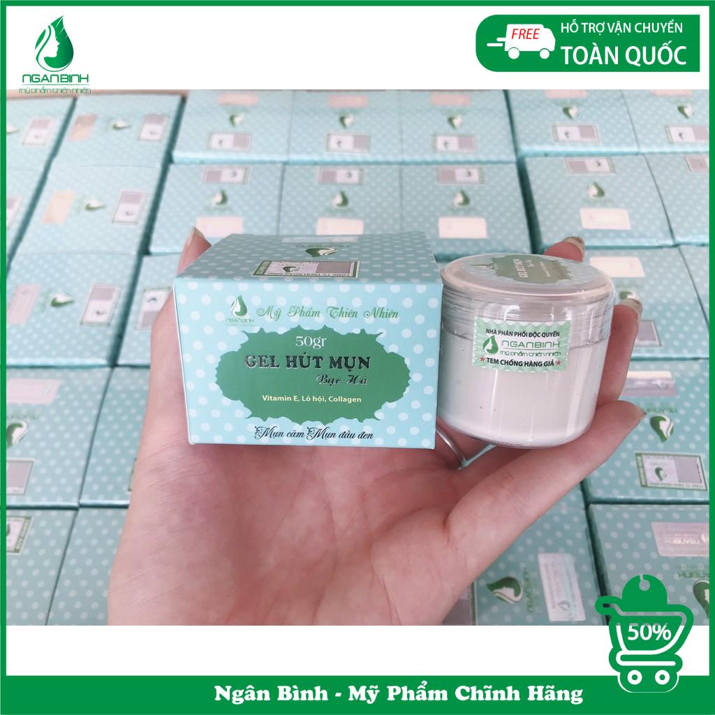 Gel lột mụn cám mụn đầu đen ngân bình ,tinh chất bạc hà nha đam 50gr