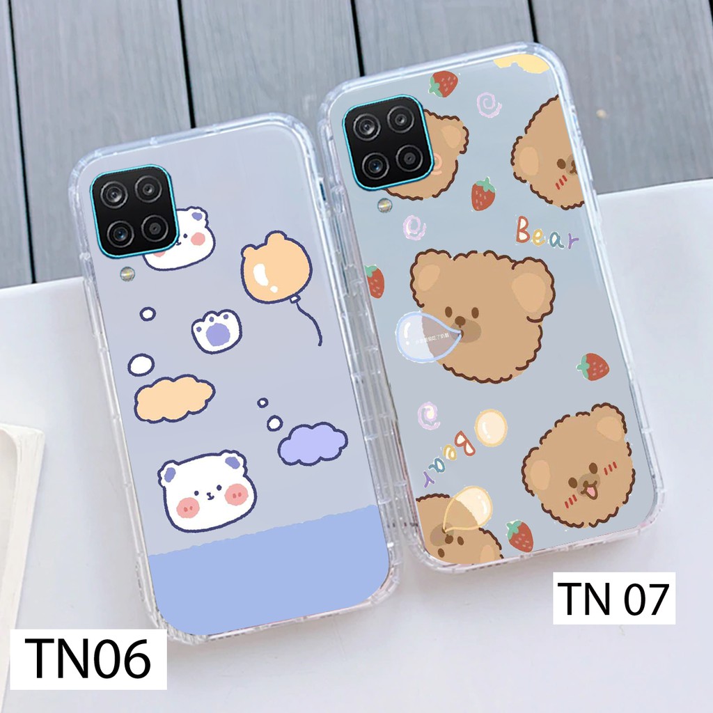 Ốp lưng samsung A13, A23, A33, A53, A12, A22, A31, A51, A71, A32, A52, A72, M51... trong suốt hình gấu nâu dễ thương TN0