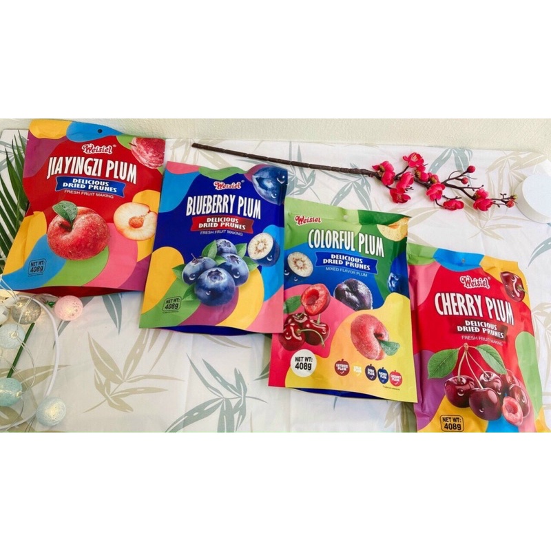 Ô mai cherry việt quất gói 425gr chua ngọt siêu ngon