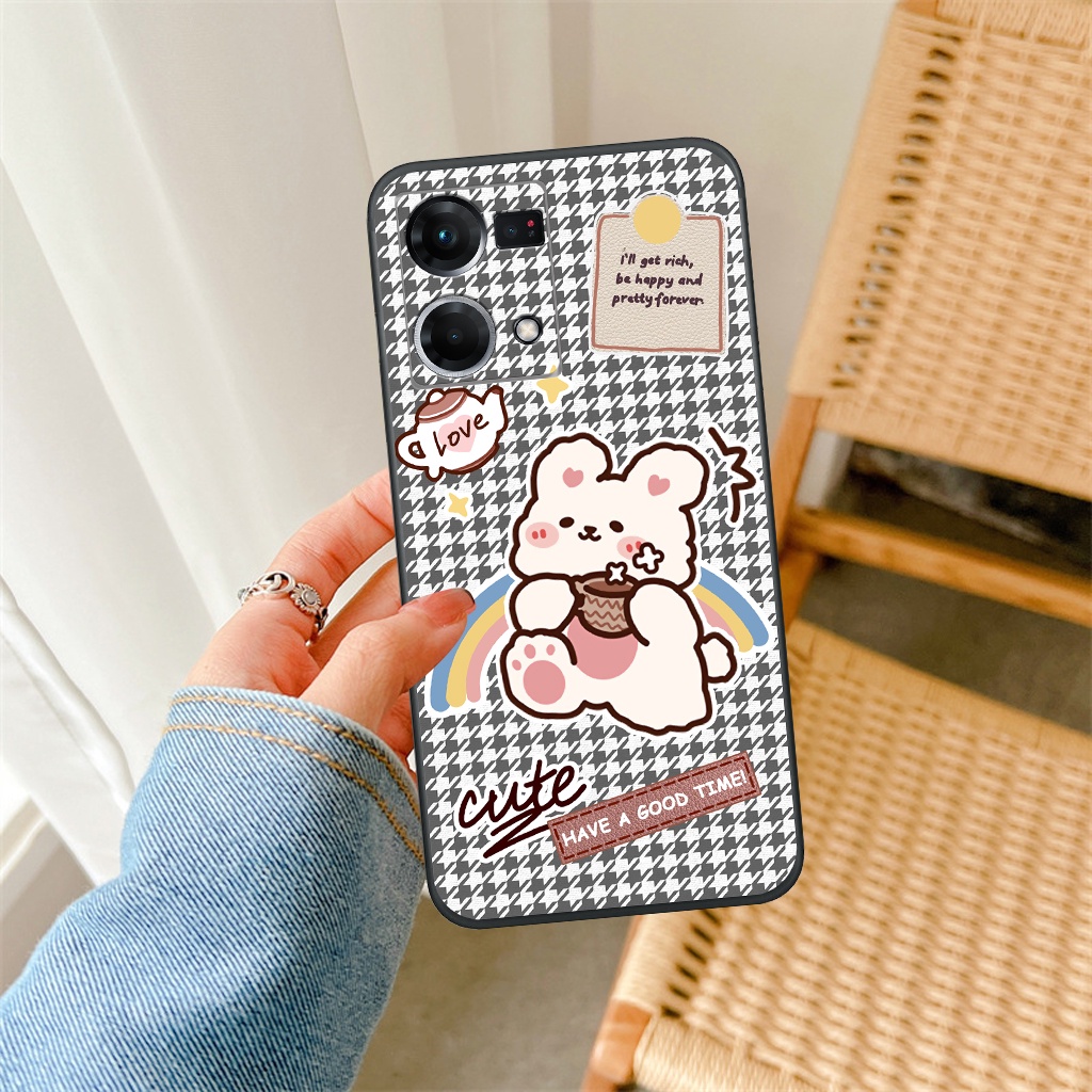 Ốp lưng Oppo Reno 7 / Reno 7 4G gấu, bear, ốp điện thoại dễ thương, chống va đập, giá rẻ