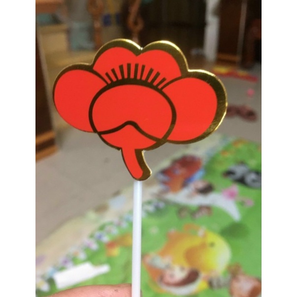 Set cắm giấy Xuân về trang trí bánh kem, chúc mừng năm mới