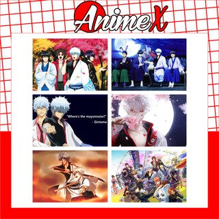 Set 6 tấm poster anime Gintama - Linh Hồn Bạc - tranh áp phíchdán tường, dán kính by AnimeX