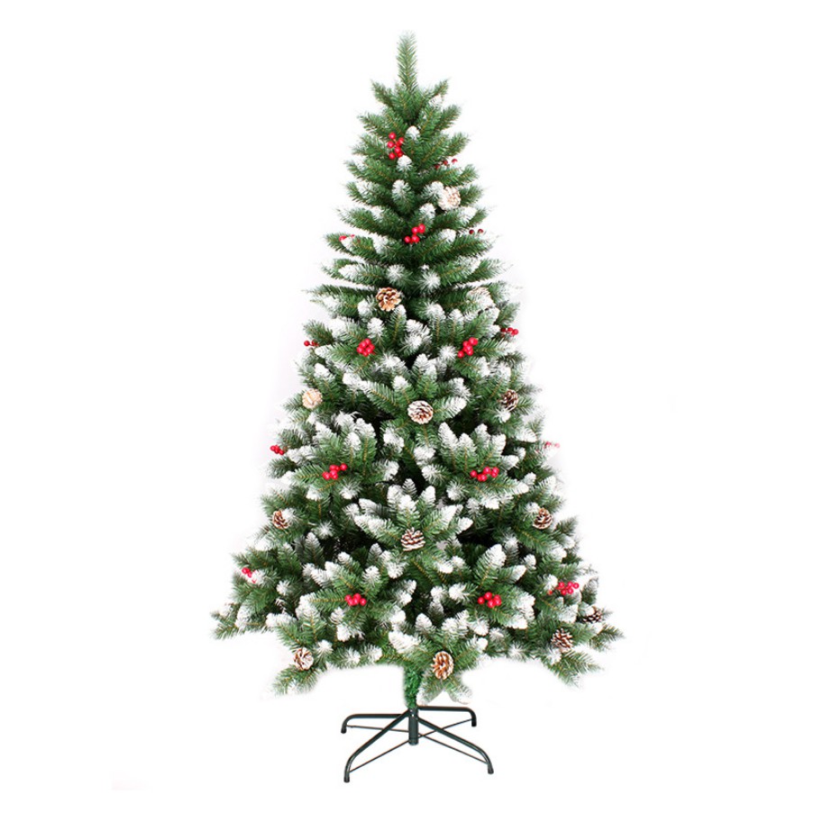 Cây thông tuyết có quả cao 180cm hàng cao cấp dày đẹp C5