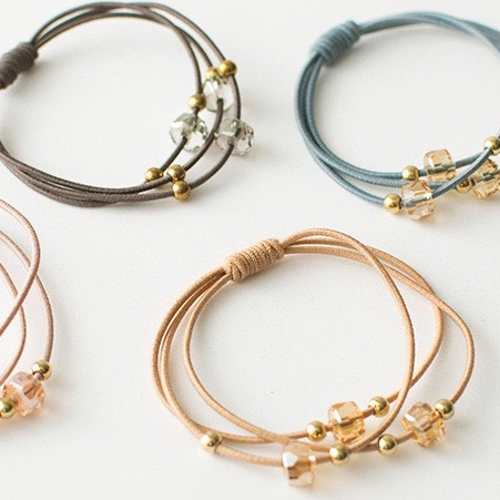 Cột tóc xinh xắn - Vòng tay kiểu Hàn Quốc (01 Cọng)