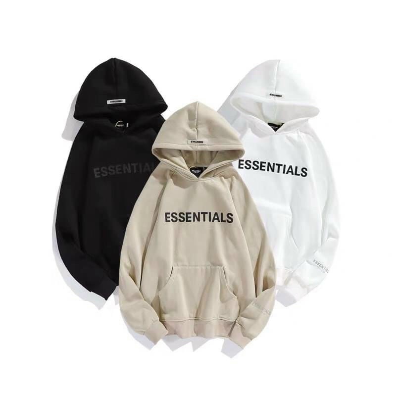Áo Khoác Hoodie Nỉ Có Mũ Form Rộng ESSENTIALS Nhiều Màu Unisex Nam Nữ Ulzzang | BigBuy360 - bigbuy360.vn