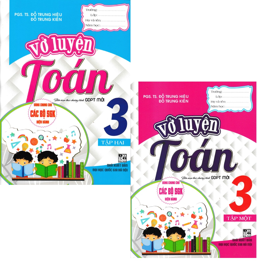 Sách - Combo Vở Luyện Toán Lớp 3 (Dùng Chung Cho Các Bộ SGK Hiện Hành) (Bộ 2 Cuốn)