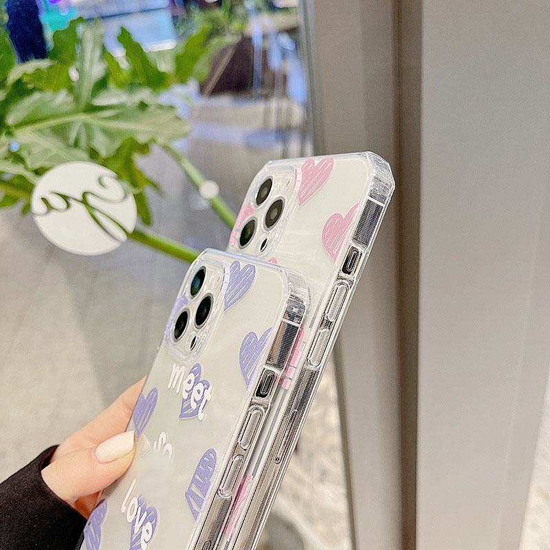 Ốp điện thoại trong suốt họa tiết dễ thương cho IPHONE 13 12 11 PRO MAX SE 2020 XR XS 8 7 PLUS MINI XSMAX