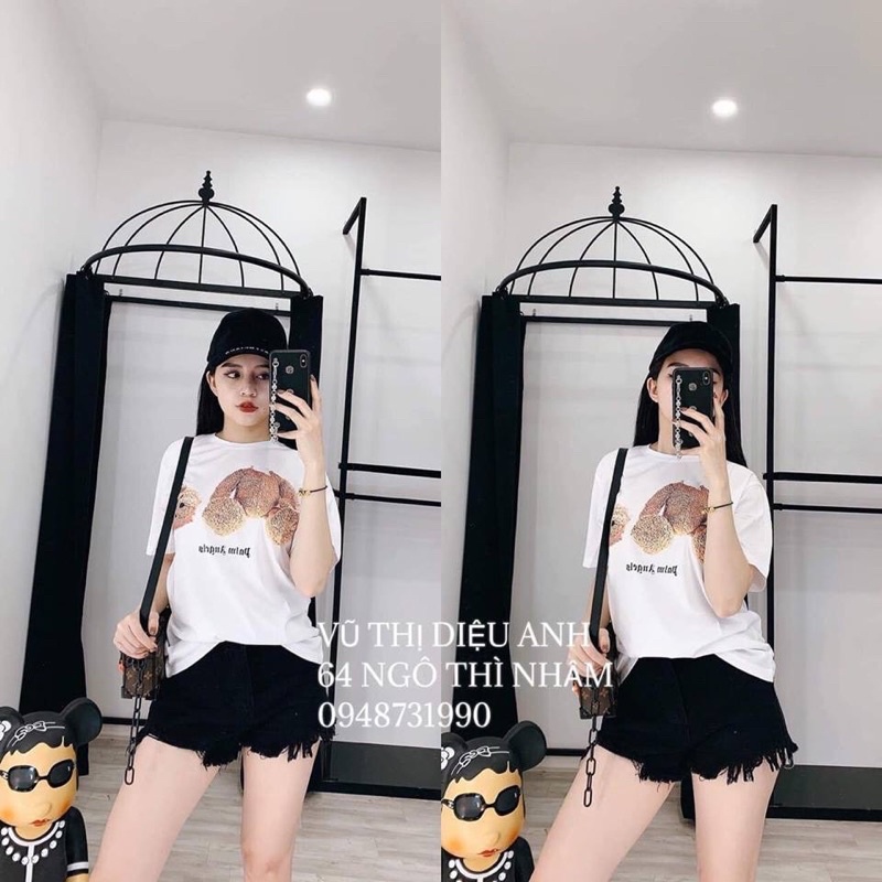 Áo phông nữ ❣️TLSHOP ❣️Áo thun nữ hàng cotton 4c co dãn cực tốt, giao mẫu ngẫu nhiên, có 3 màu: vàng, trắng, đen