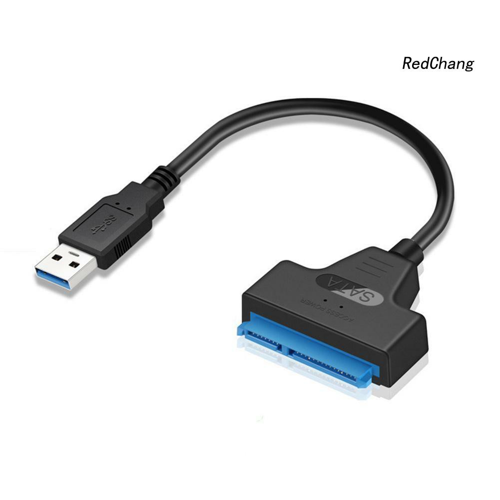 -SPQ- USB 3.0 to 22Pin SATA Adapter Cable 2.5inch Hard Disk Drive SSD Converter Cord