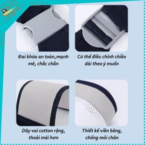 Dây Đai Bế Em Bé Địu Vải Trợ Lực Ngồi Cho Bé 0-36 Tháng Dạng Lưới Thoáng Khí An Toàn Tiện Lợi
