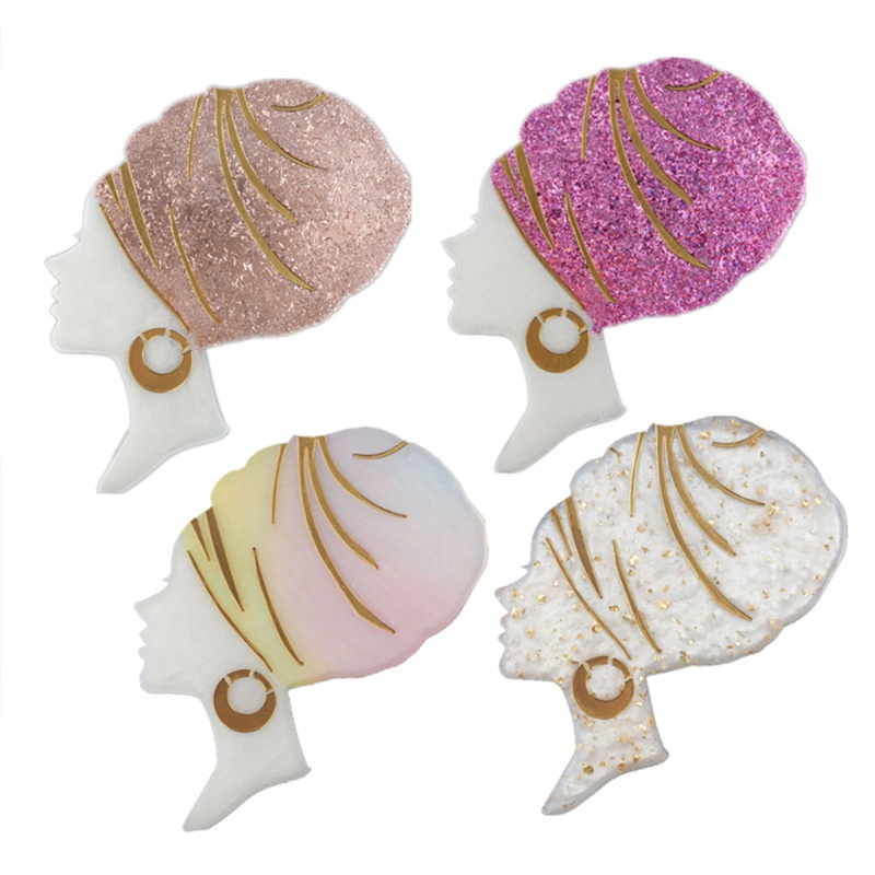 Khuôn Silicone Làm Đế Lót Ly Hình Đầu Người