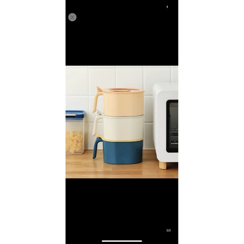 Hộp nhựa đựng gia vị 4 ngăn kèm thìa hàng nội địa Trung cao cấp QHMC