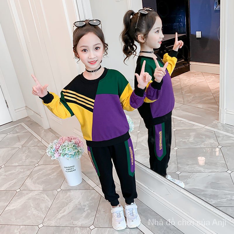 New Autumn Suit Girls Clothing Children Network Red Ocean Gas Children Spring And Autumn, Fashion Sports