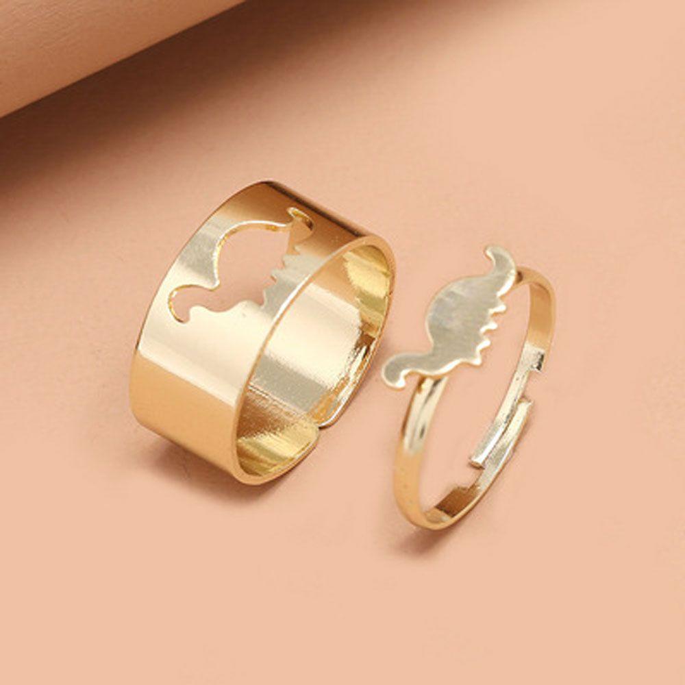 SUMU Set 2 Nhẫn Thiết Kế Đơn Giản Hình Khủng Long