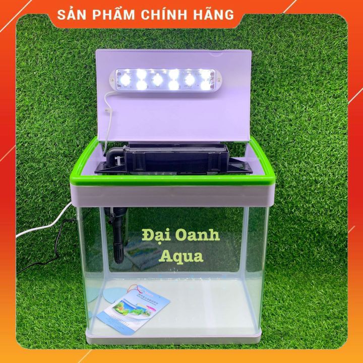 Bộ Bể Cá Để Bàn MJ-360, Kích Thước 36x22x37cm, Bể Cá Thủy Sinh