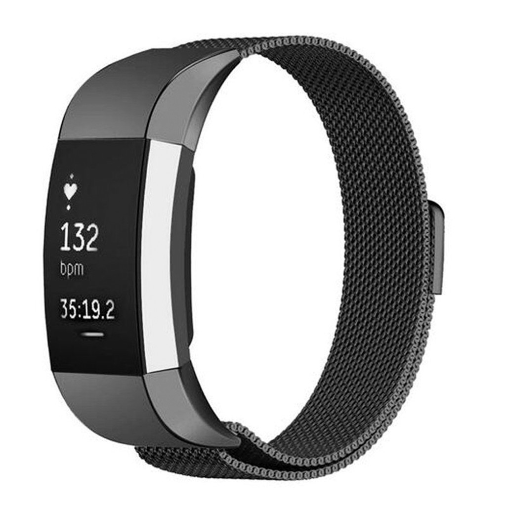 Dây thay thế bằng thép không gỉ chuyên dùng cho đồng hồ đeo tay Fitbit Charge 2