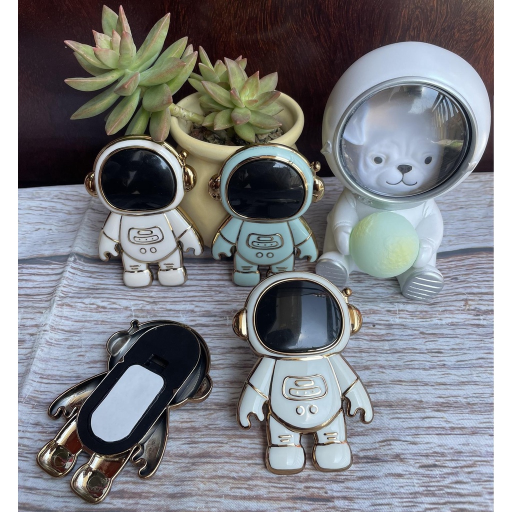 Dán Ring Iring giá đỡ Điện Thoại In Hình Nhà Du Hành Vũ Trụ Mới - phi hành gia